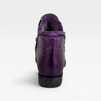 Women's Leather Ankle Boots with Side Zip