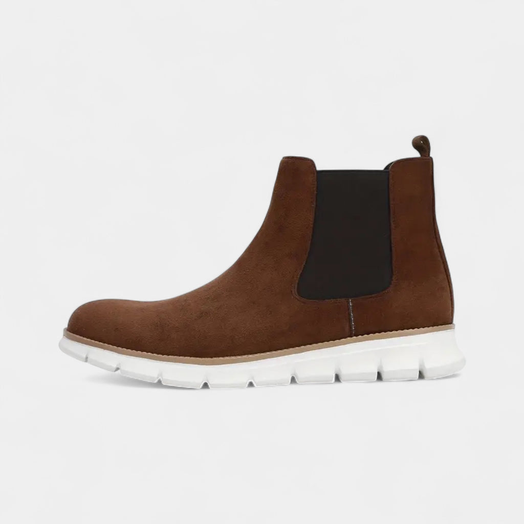 Suede Chelsea Sneaker Boots Slip-On for Men
