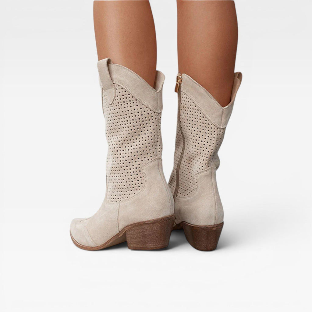 Women's Perforated Western Summer Boots