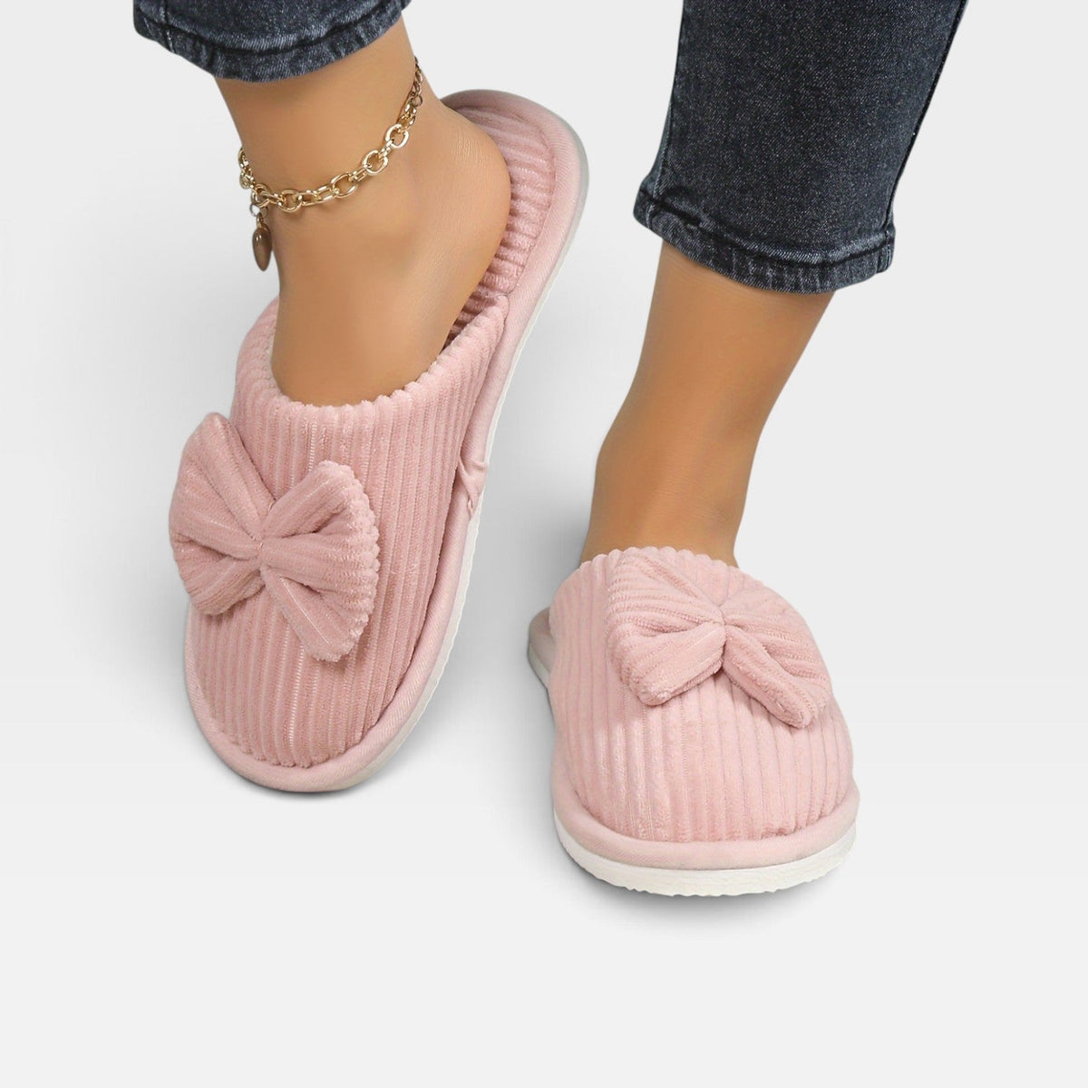 Women's Fleece-Lined Slippers with Cushioned Comfort