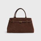Women's Structured Suede Crossbody Bag