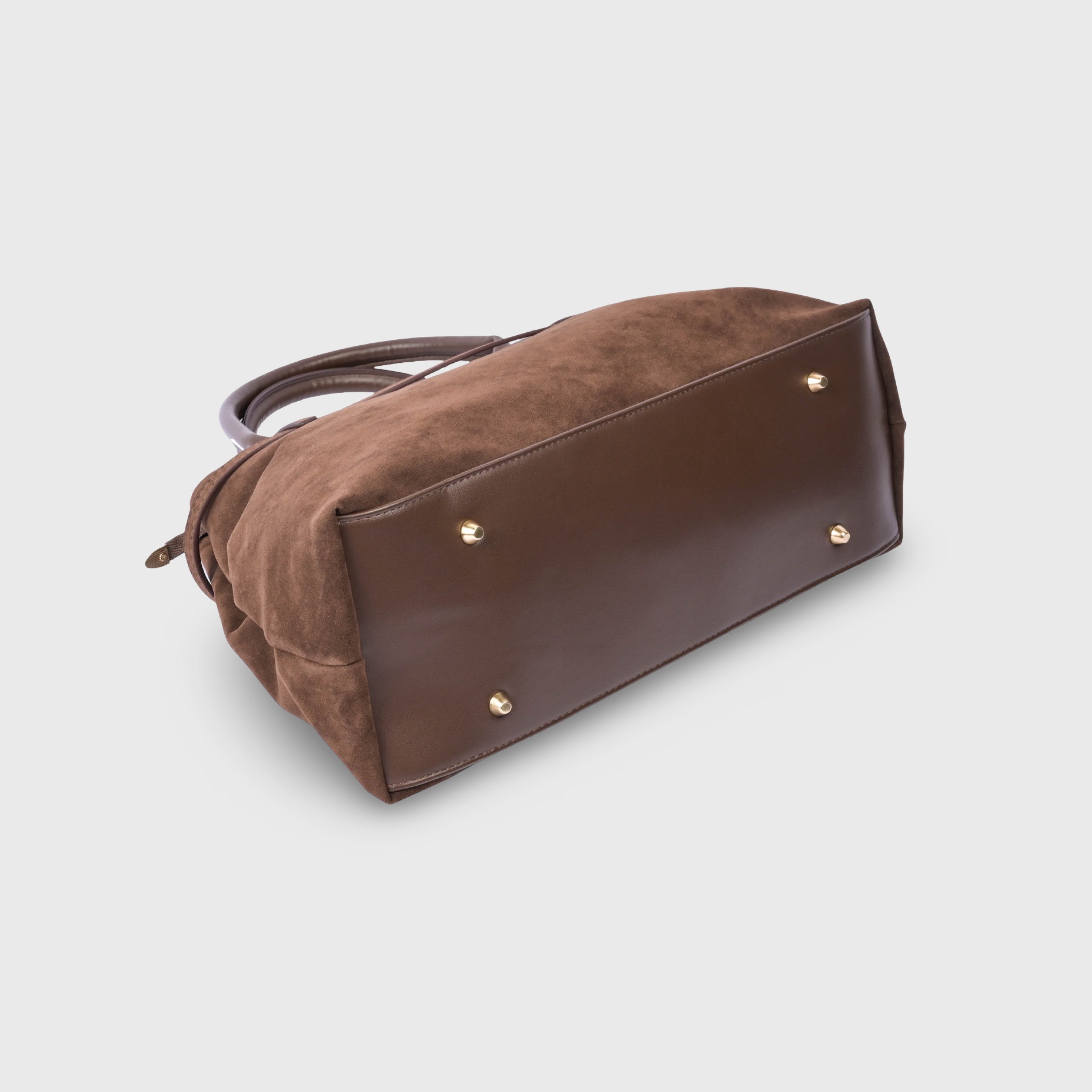 Women's Structured Suede Crossbody Bag