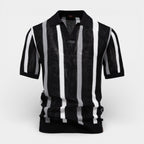 Striped Open Collar Polo Shirt Regular Fit for Men