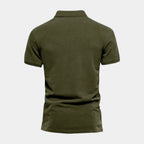 Short Sleeve Knit Polo Shirt Regular Fit for Men