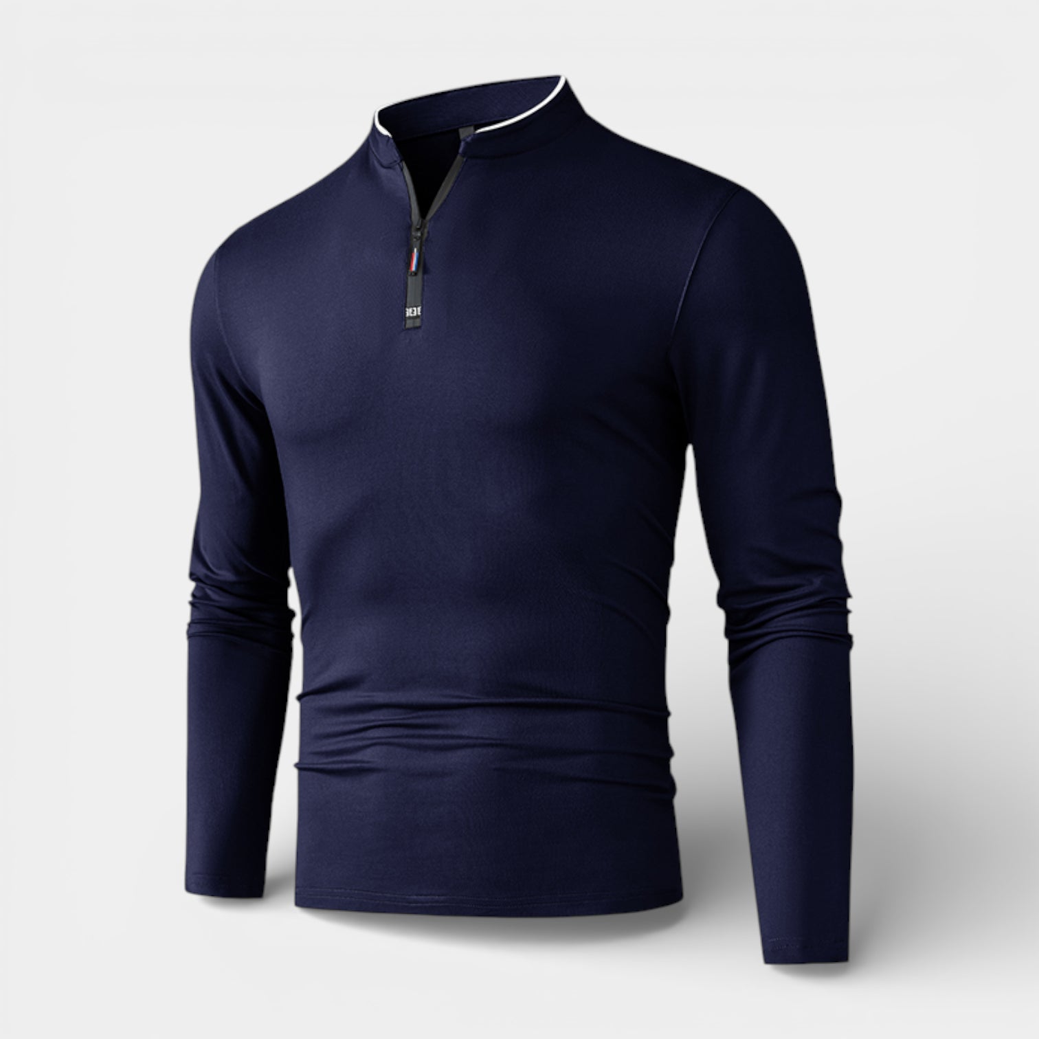 Knit Half-Zip Pullover Long Sleeve Regular Fit for Men