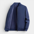 Zip-Front Stand Collar Jacket Regular Fit for Men