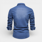 Denim Button-Up Shirt Regular Fit for Men