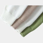 Distressed Ombre Crewneck Knit Sweater Regular Fit for Men
