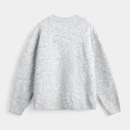 Henley Knit Wool Sweater Three-Button Placket for Men