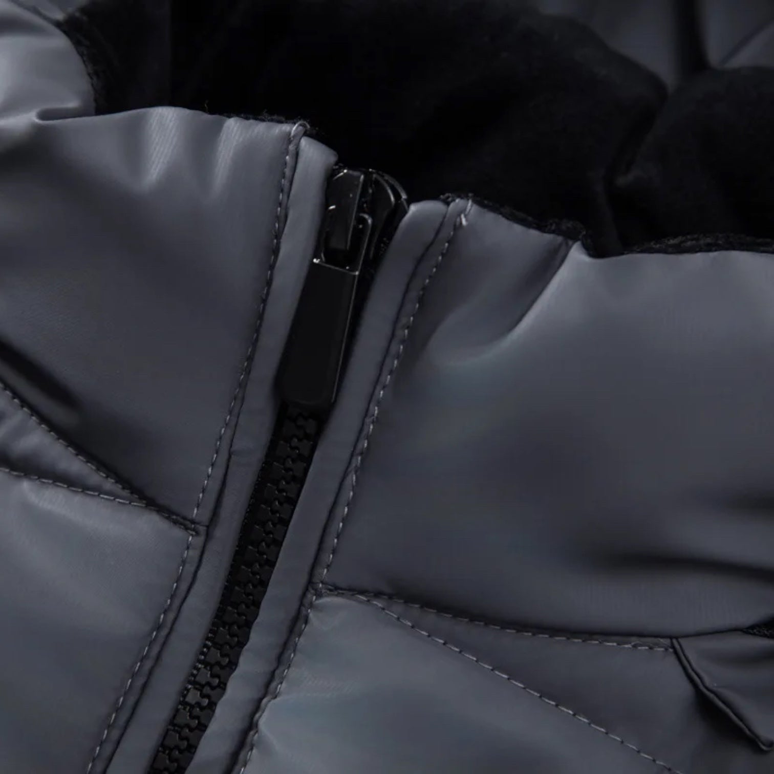 Hybrid Puffer Parka Jacket Quilted Regular Fit for Men
