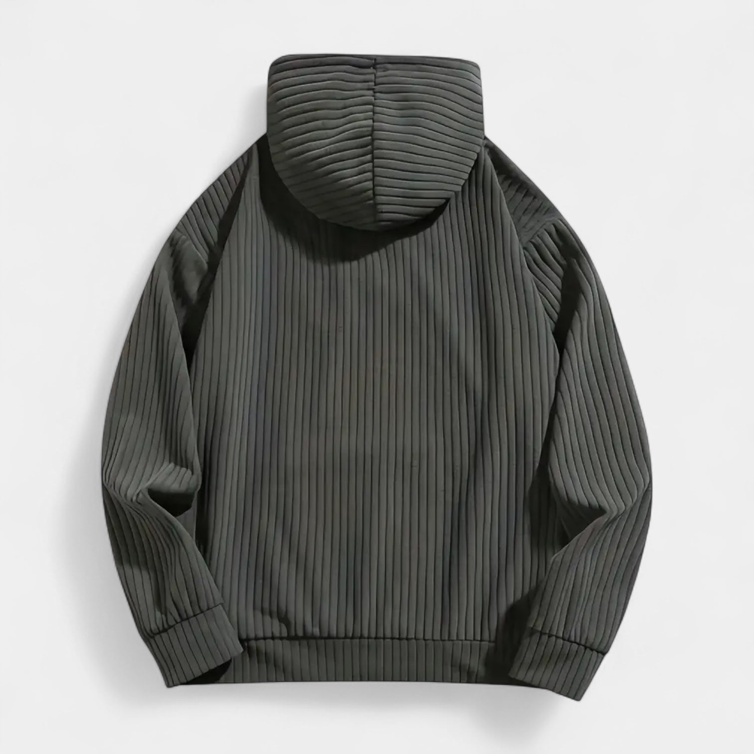 Corduroy Hoodie Relaxed Fit Kangaroo Pocket for Men
