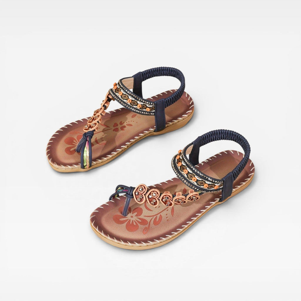 Women's Beaded Slingback Summer Sandals