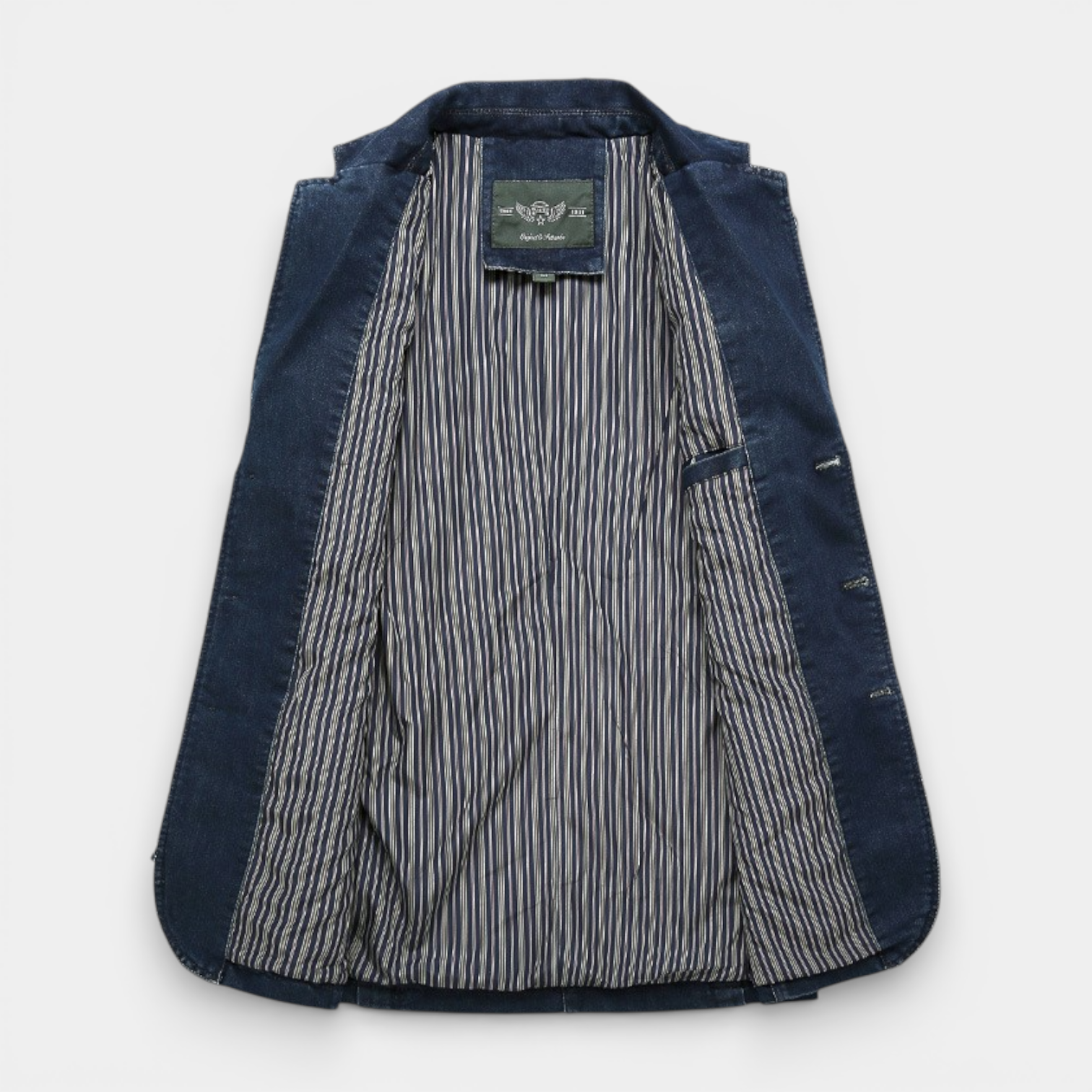 Denim Blazer Jacket Tailored Regular Fit for Men