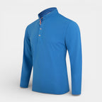 Long Sleeve Henley Shirt Band Collar Regular Fit for Men