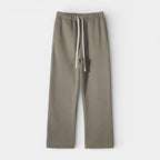 Knit Drawstring Pants Straight Leg Relaxed Fit for Men