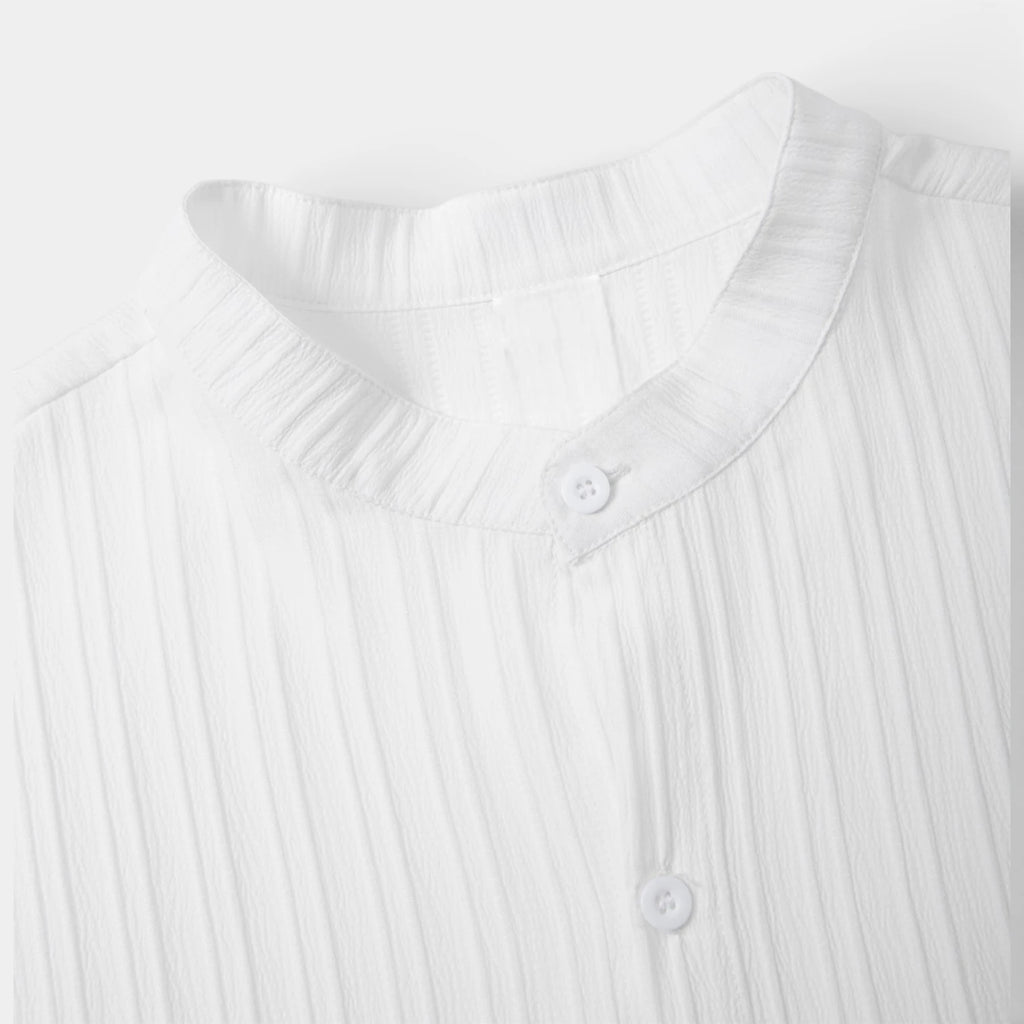 Short Sleeve Button-Up Shirt Regular Fit for Men