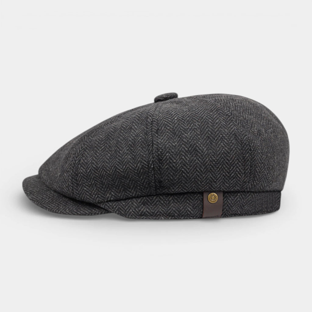 Multi-Panel Newsboy Cap Curved Brim for Men