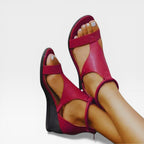 Women's Strappy Low Wedge Summer Sandals