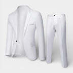 Slim Fit Two-Piece Tailored Suit Set for Men