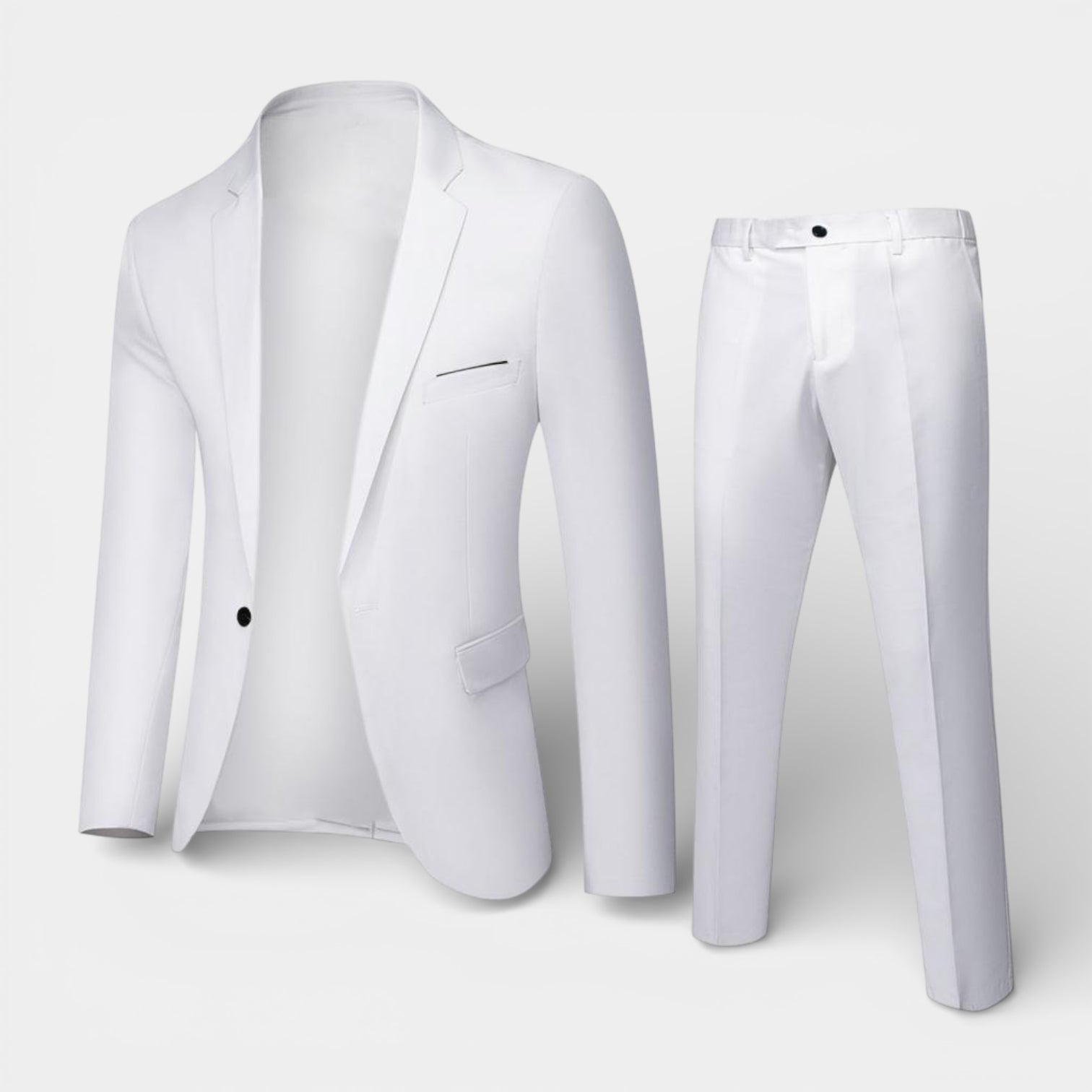 Slim Fit Two-Piece Tailored Suit Set for Men