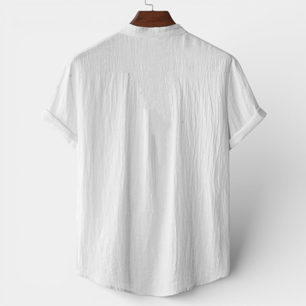 Henley Shirt Short Sleeve Regular Fit for Men