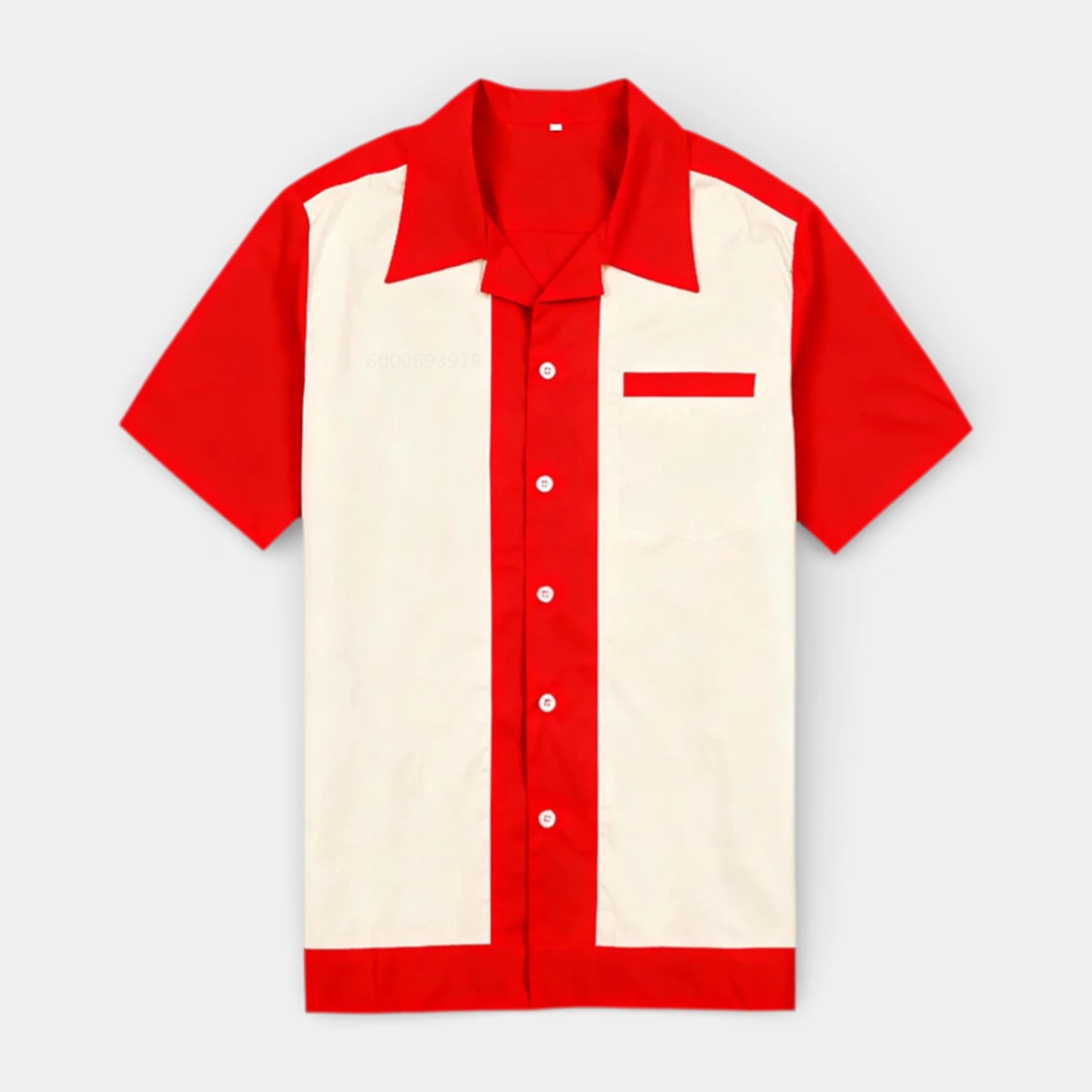 Short Sleeve Button-Up Shirt Regular Fit for Men