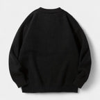 Textured Knit Polo Sweater Relaxed Fit for Men