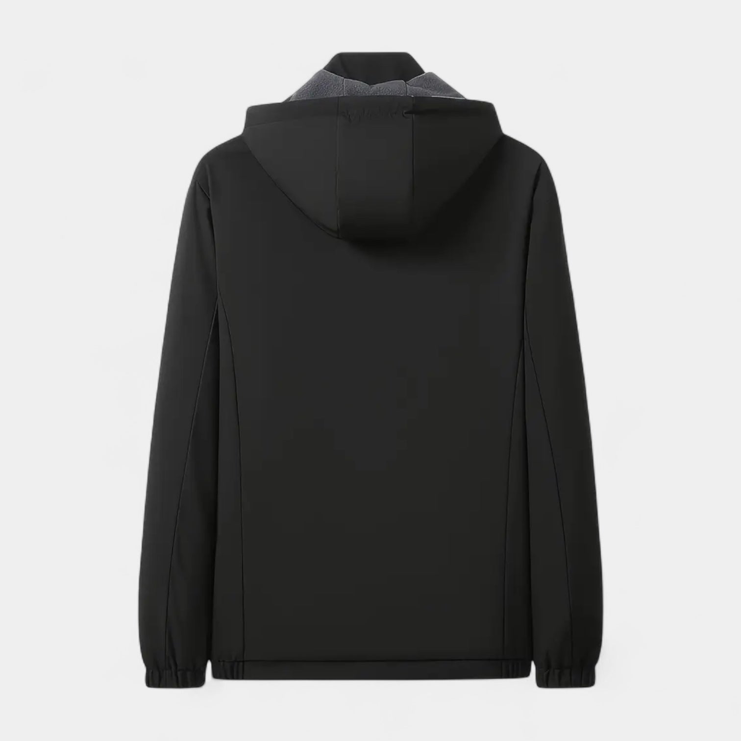 Fleece Lined Hooded Wind Jacket Zip-Up for Men