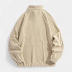 Fleece Half-Zip Pullover Embroidered Relaxed Fit for Men