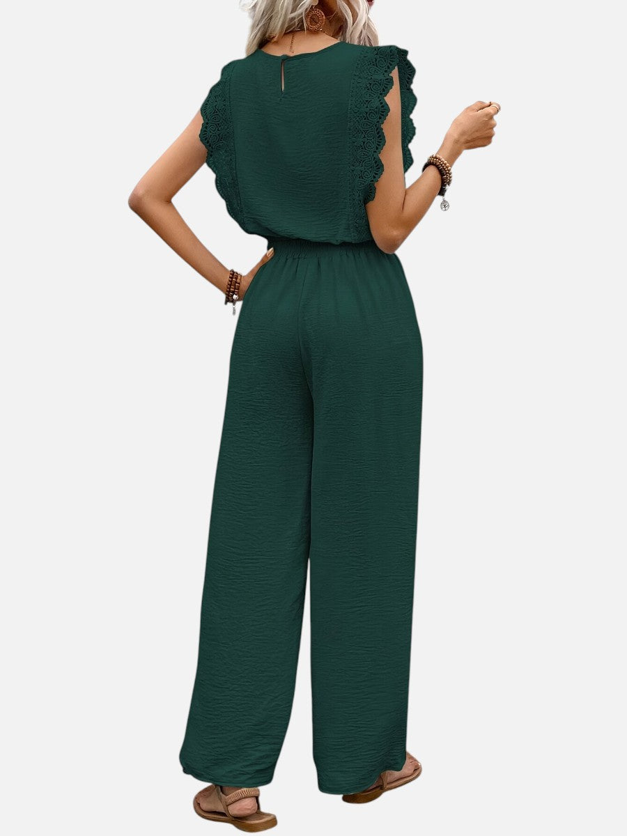 Women's Two-Piece Set with Wide Leg Trousers