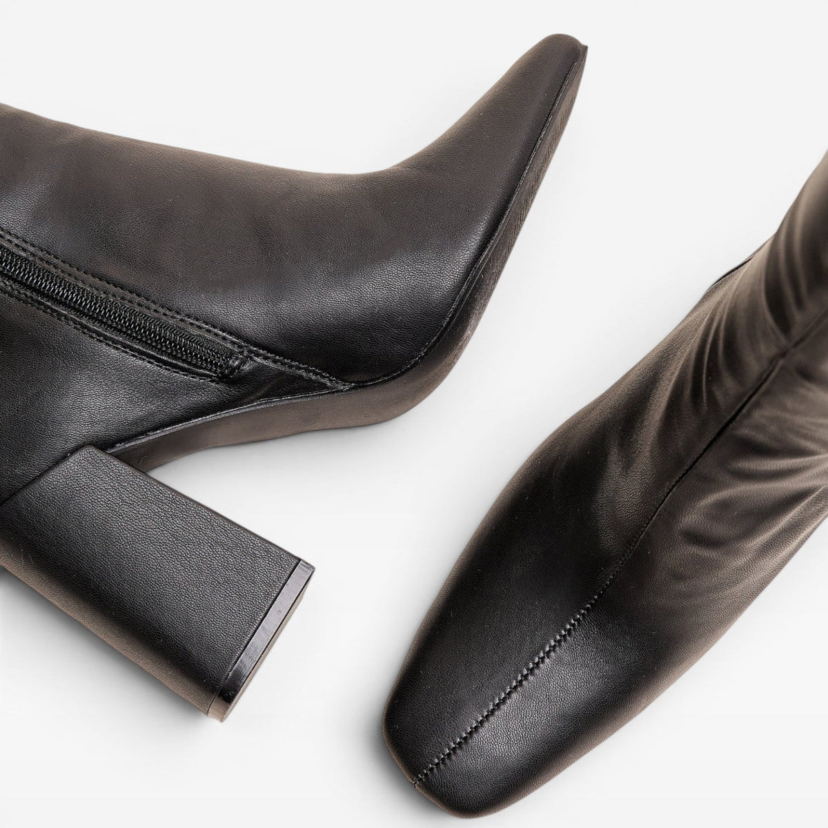 Women's Knee-High Square Toe Block Heel Boots