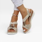 Women's Espadrille Wedge Platform Sandals