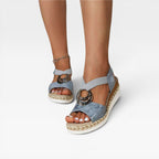 Women's Espadrille Wedge Platform Sandals
