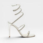 Women's Crystal Stiletto Ankle-Wrap Sandals