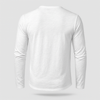 Cotton Henley Shirt Long Sleeve Regular Fit for Men