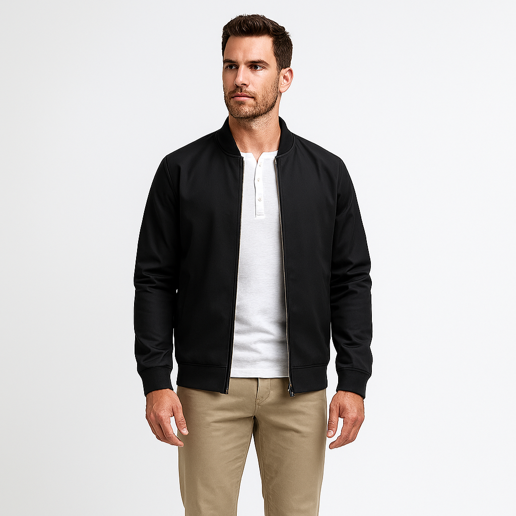 Lightweight Harrington Bomber Jacket Regular Fit for Men