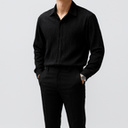Long Sleeve Business Shirt Loose Fit for Men