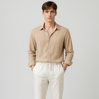 Long Sleeve Business Shirt Loose Fit for Men