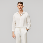 Long Sleeve Business Shirt Loose Fit for Men