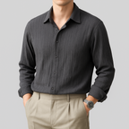 Long Sleeve Business Shirt Loose Fit for Men