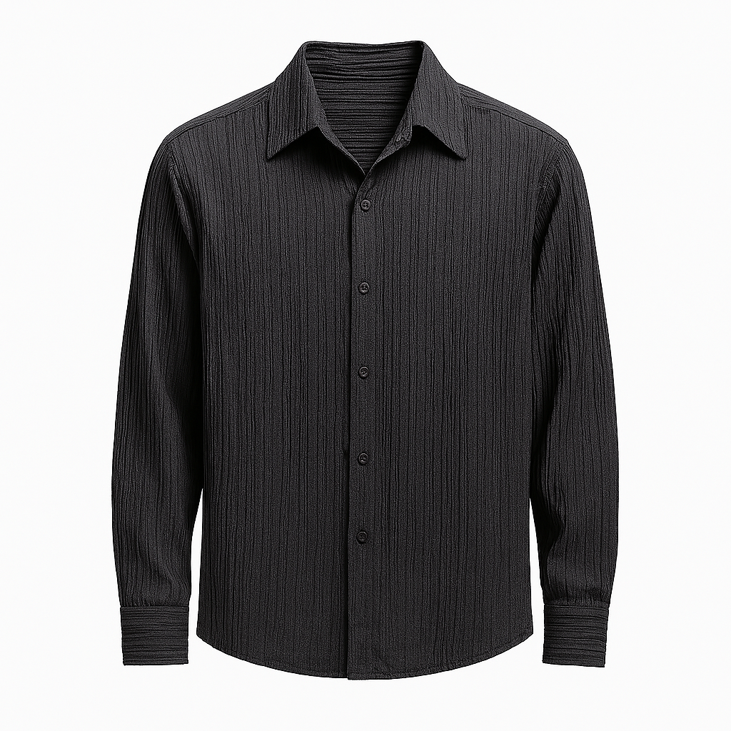 Long Sleeve Business Shirt Loose Fit for Men