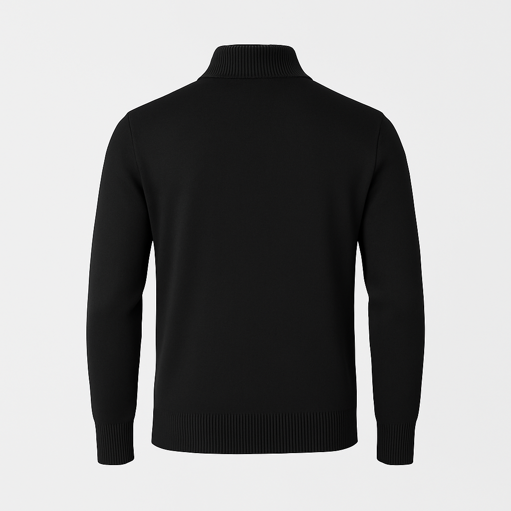 Zip-Up Cotton Cardigan Regular Fit for Men