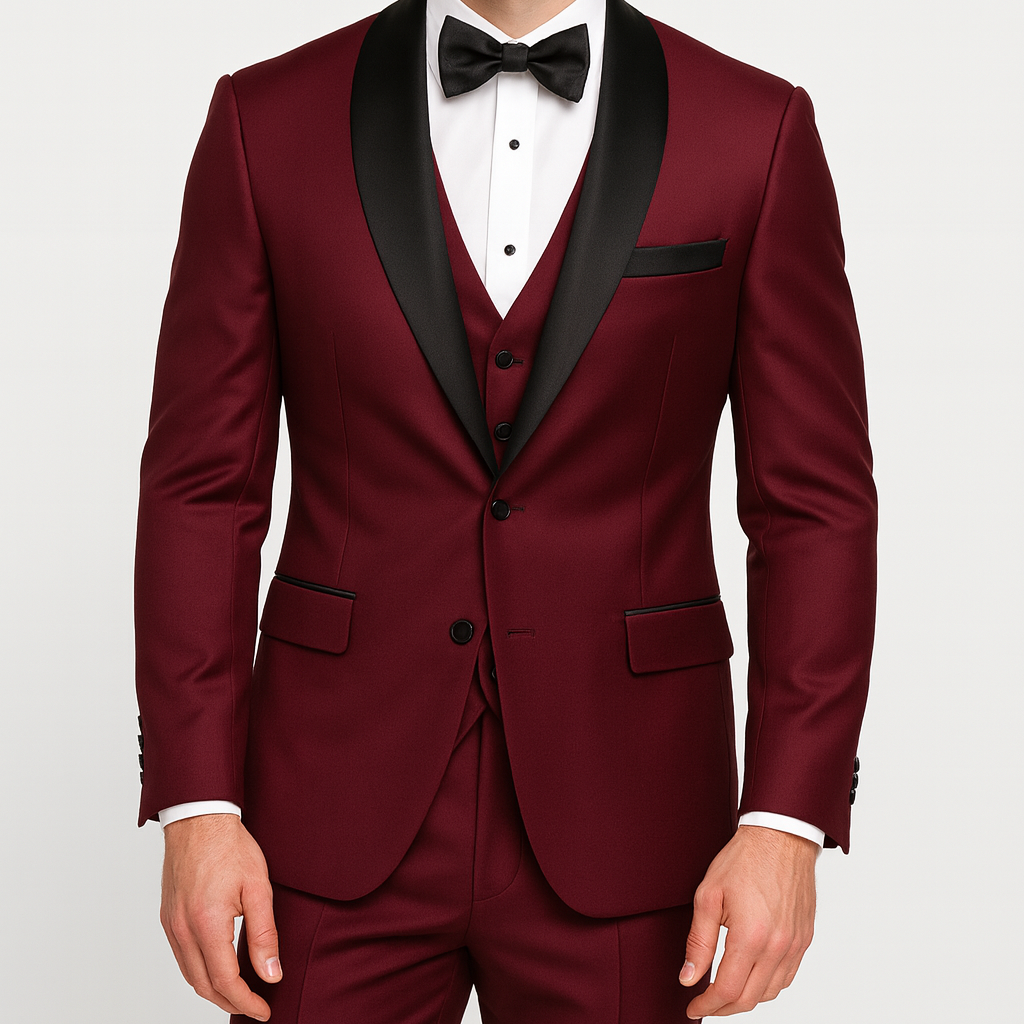 Tuxedo Three-Piece Suit Single-Breasted for Men