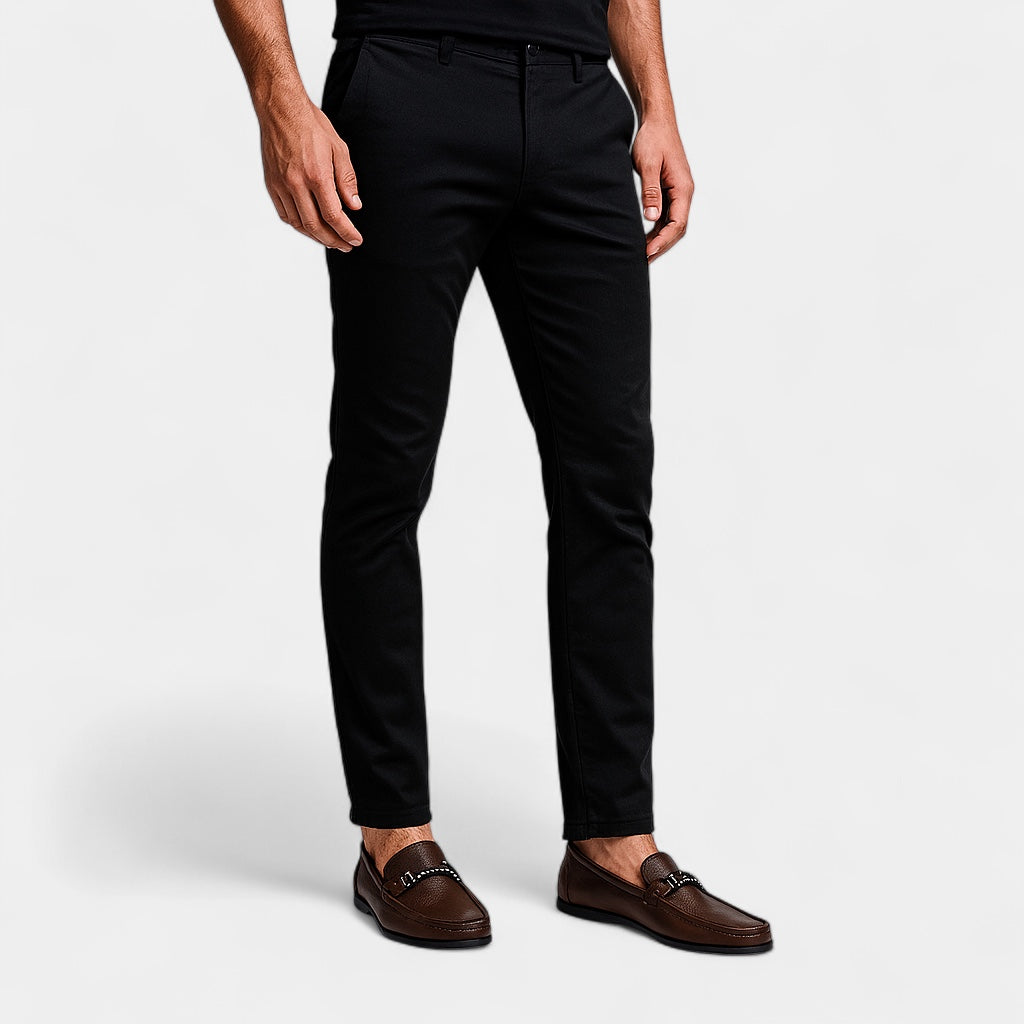 Leather Slip-On Business Loafers Polished for Men
