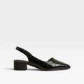Women's Slingback Pointed-Toe Block Heel Pumps