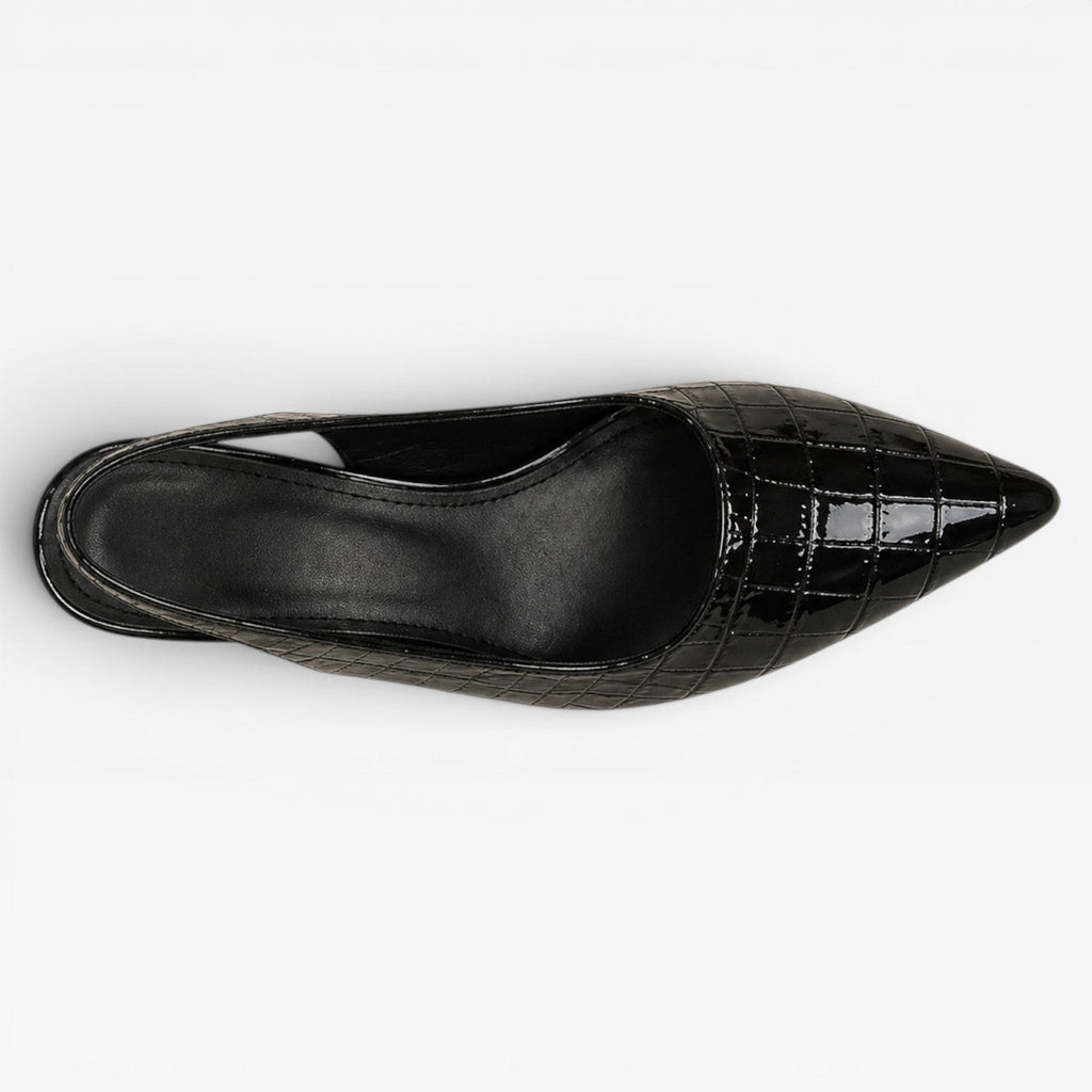 Women's Slingback Pointed-Toe Block Heel Pumps