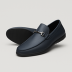 Leather Slip-On Business Loafers Polished for Men