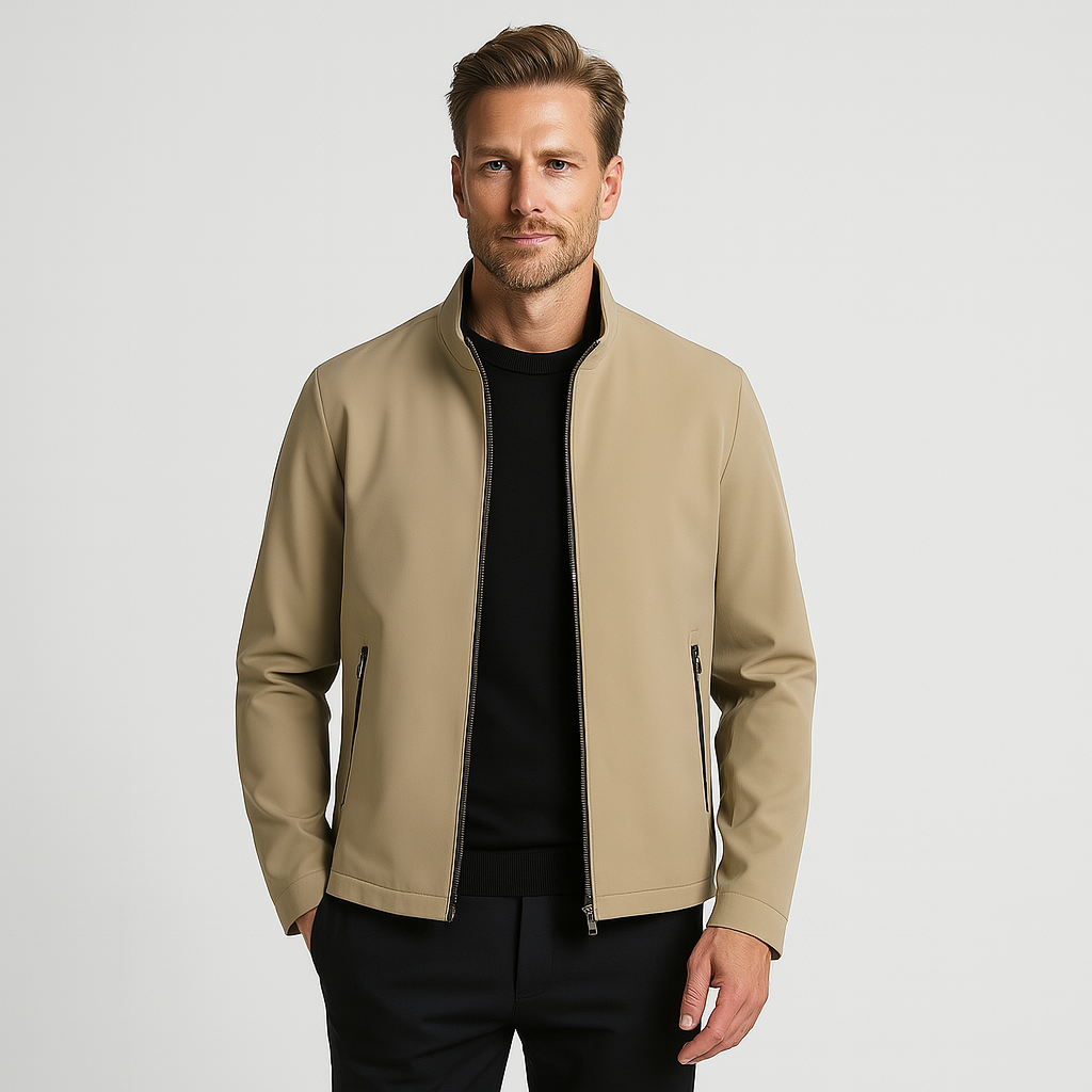 Lightweight Water-Resistant Windbreaker Bomber Jacket for Men