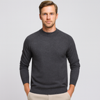 Merino Wool Half High Collar Sweater Regular Fit for Men