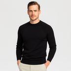 Merino Wool Half High Collar Sweater Regular Fit for Men
